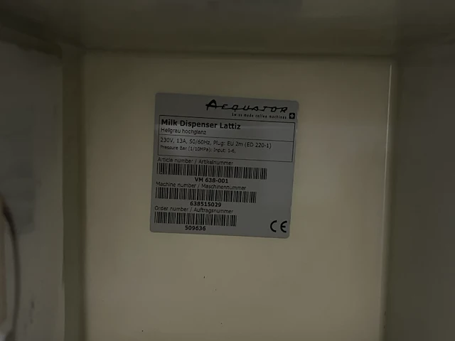 Melkopschuimmachine aequator, lattiz, lichtgrijs hoogglans - afbeelding 5 van  6