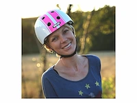 Melon urban active dd fietshelm wit/roze maat 58-63 cm - afbeelding 2 van  4