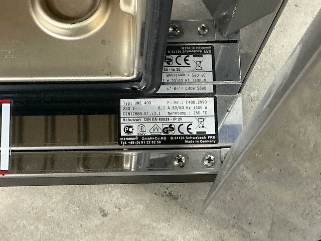 Memmert - une 400 - incubator - afbeelding 4 van  4