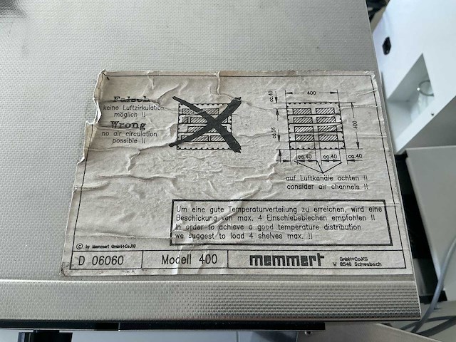 Memmert um 400 laboratoriumoven - afbeelding 5 van  6