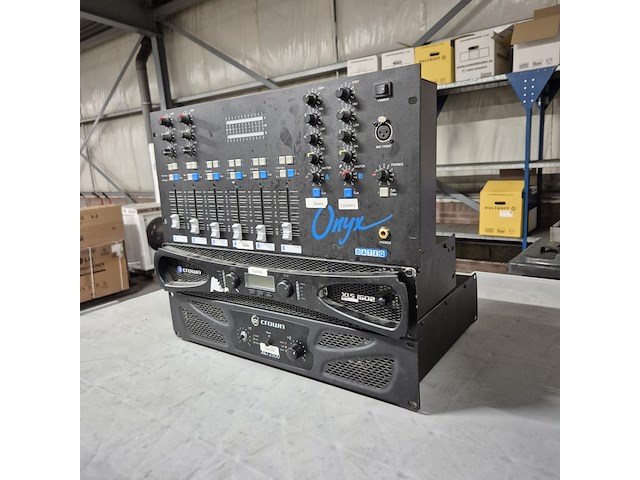 Mengpaneel en 2x versterker, crown, dateq, onyx, xls 1502, xli 2500 - afbeelding 13 van  19