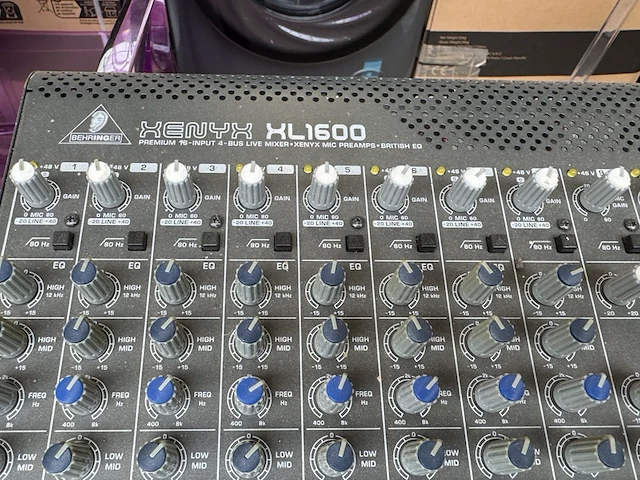 Mengpaneel, kanaalmixer behringer, xenyx xl1600 - afbeelding 5 van  7
