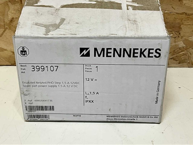 Mennekes phoenix contact 399107 voeding step-ps/ 1ac/12dc/1.5 (4x) - afbeelding 6 van  6