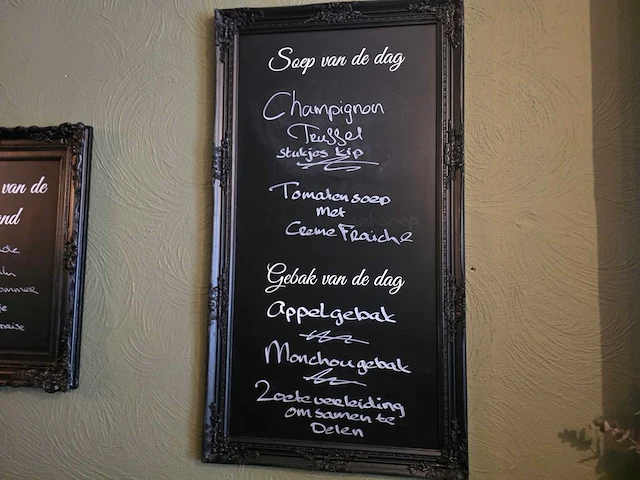 Menu krijtbord - afbeelding 1 van  3