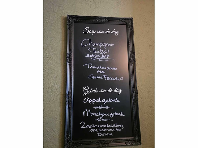 Menu krijtbord - afbeelding 3 van  3