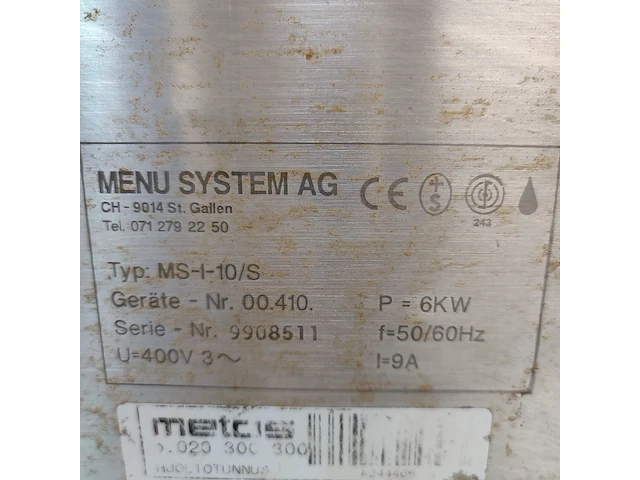 Menu system ag - afbeelding 7 van  7