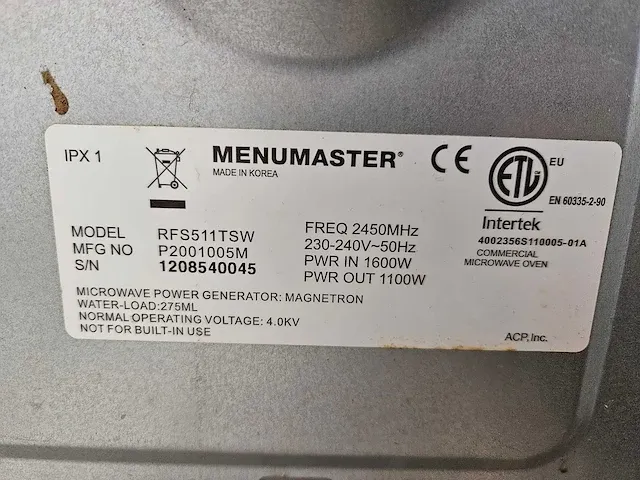 Menumaster combi magnetron - afbeelding 6 van  6
