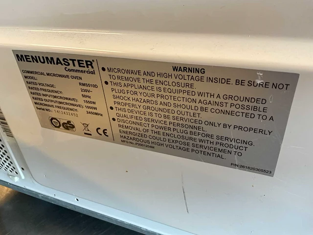 Menumaster rms510d magnetron - afbeelding 7 van  7