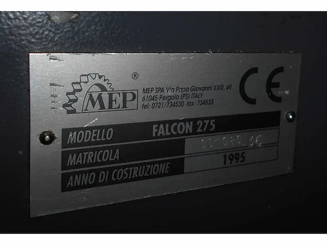 Mep - falcon 275 - afkortcirkelzaagmachine - 1995 - afbeelding 7 van  7