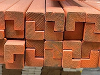 Meranti glaslatten (aanslaglat) gegrond 34x34mm, lengte 365-400cm (123x) - afbeelding 4 van  4