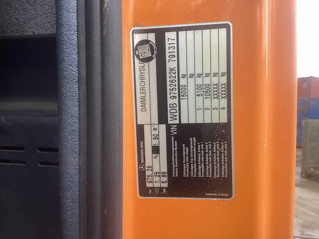 Mercedes 1518 straatveegmachine - afbeelding 5 van  13
