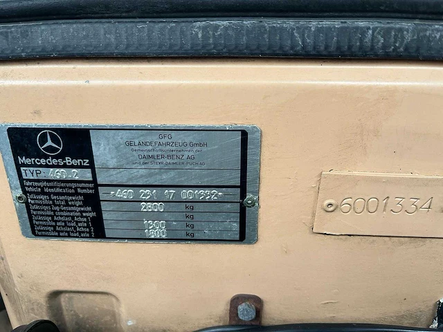 Mercedes-benz - g-klasse - 230 g st.wagon - h-604-fr - 1979 - afbeelding 41 van  52