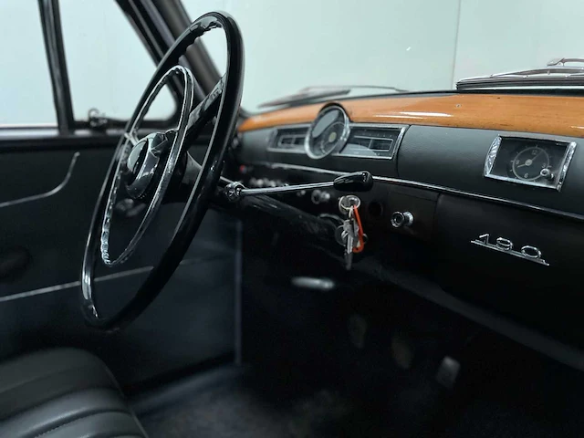 Mercedes benz - ponton - 190 - benzine - oldtimer - 1958 - afbeelding 6 van  30