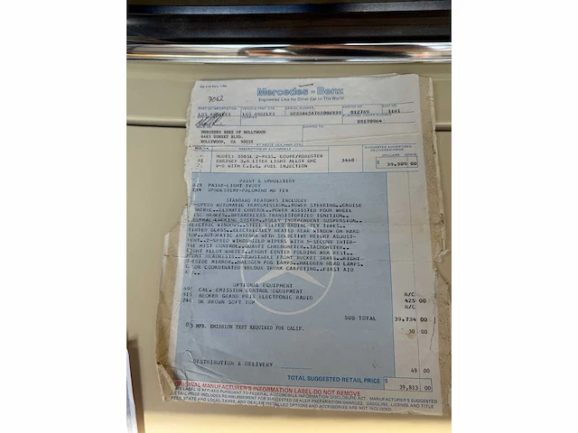 Mercedes-benz - sl-klasse - 380 sl - car - afbeelding 51 van  56