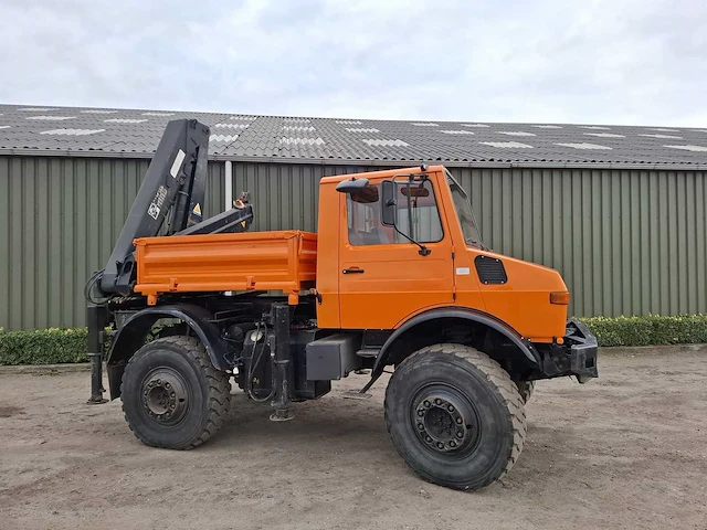 Mercedes benz - unimog - u1700 + hiab kraan - bedrijfswagen - afbeelding 6 van  18