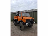 Mercedes benz - unimog - u1700 + hiab kraan - bedrijfswagen - afbeelding 2 van  18