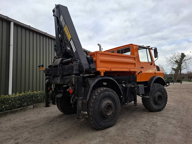 Mercedes benz - unimog - u1700 + hiab kraan - bedrijfswagen - afbeelding 9 van  18