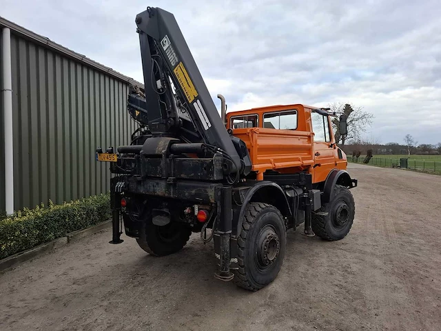 Mercedes benz - unimog - u1700 + hiab kraan - bedrijfswagen - afbeelding 10 van  18