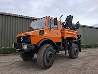 Mercedes benz - unimog - u1700 + hiab kraan - bedrijfswagen