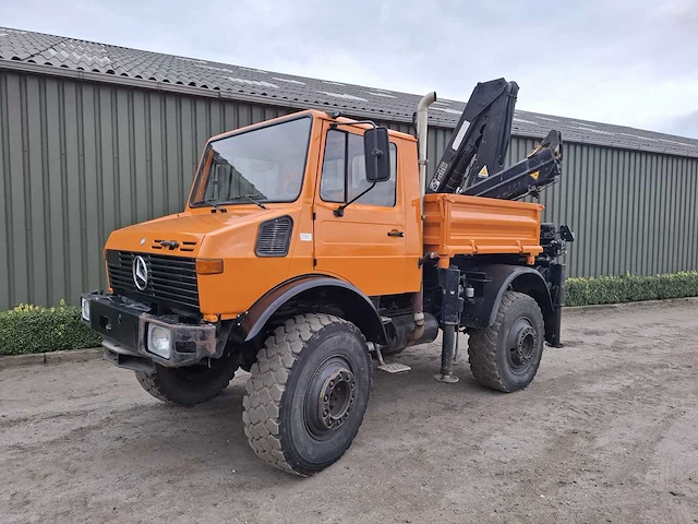 Mercedes benz - unimog - u1700 + hiab kraan - bedrijfswagen - afbeelding 11 van  18