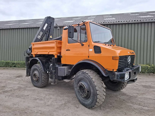 Mercedes benz - unimog - u1700 + hiab kraan - bedrijfswagen - afbeelding 12 van  18