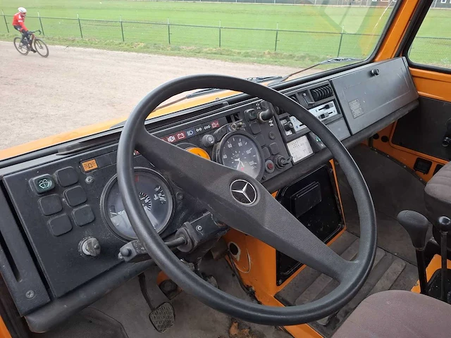 Mercedes benz - unimog - u1700 + hiab kraan - bedrijfswagen - afbeelding 14 van  18