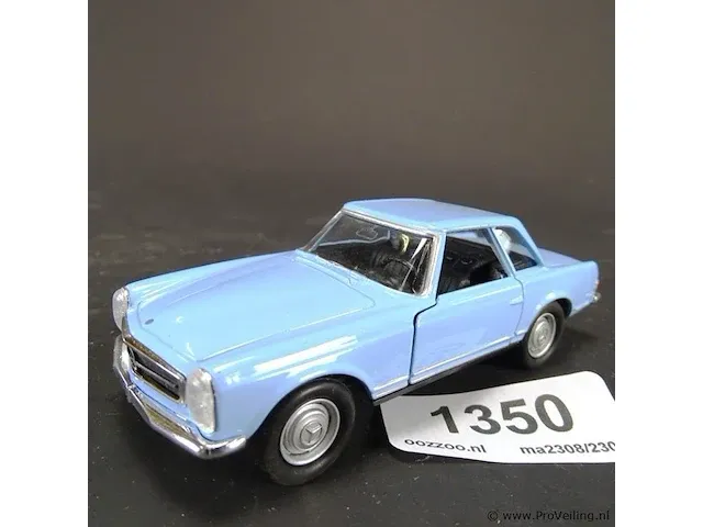 Mercedes-benz 230sl (1963) blauw - afbeelding 1 van  5
