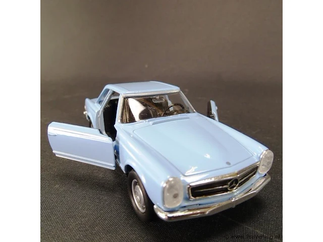 Mercedes-benz 230sl (1963) blauw - afbeelding 4 van  5