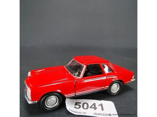 Mercedes-benz 230sl (1963) rood - afbeelding 1 van  5