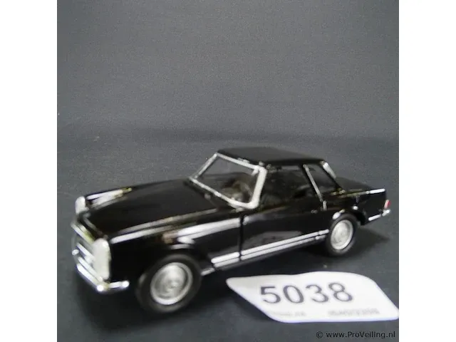 Mercedes-benz 230sl (1963) zwart - afbeelding 1 van  5