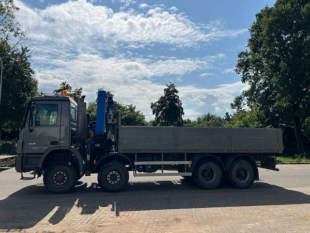 Mercedes-benz actros 4141k 8x6 vrachtwagen met hmf autolaadkraan - afbeelding 6 van  26