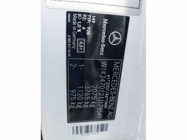 Mercedes-benz b klasse 200d , l-689-js - afbeelding 8 van  16