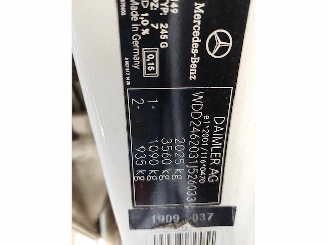 Mercedes-benz b-klasse 220 d ambition , g-412-fg - afbeelding 15 van  15