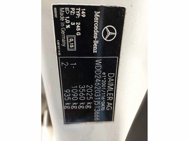 Mercedes-benz b-klasse 220 d ambition , tp-846-d - afbeelding 9 van  17