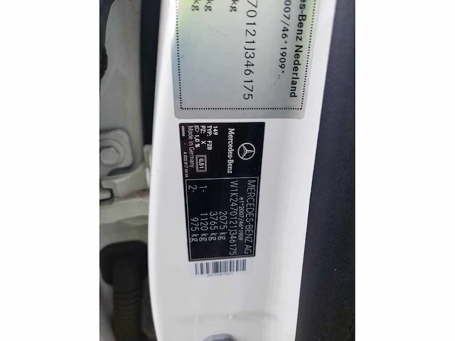 Mercedes-benz b200d automaat, p-140-jx - afbeelding 9 van  17