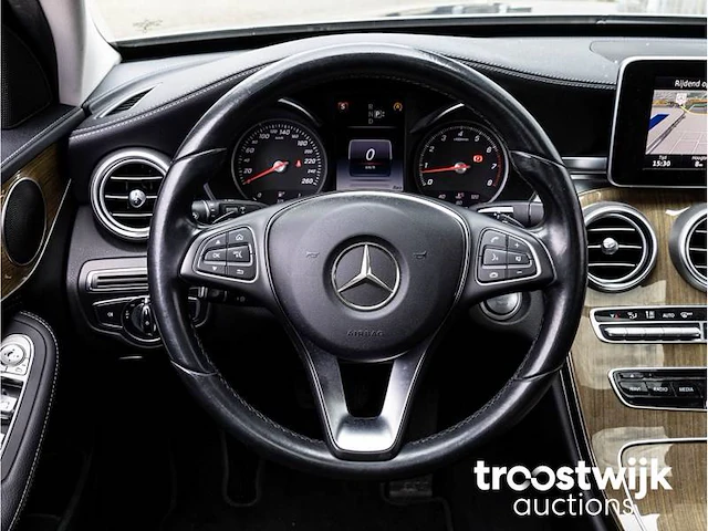 Mercedes-benz c-klasse estate 180 ambition automaat 2015 panoramadak half leder navigatie led stoelverwarming, 3-ztb-78 - afbeelding 11 van  30