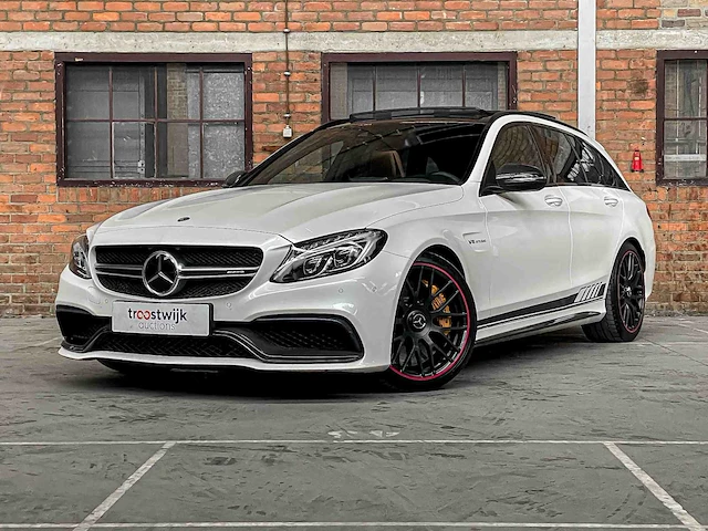 Mercedes-benz c63s amg estate 4.0 v8 510pk 2016 (origineel-nl) c-klasse, jt-407-l - afbeelding 1 van  67