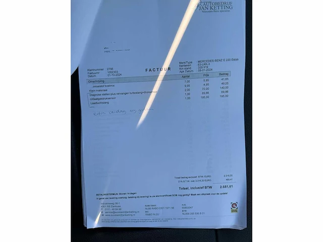 Mercedes-benz e-klasse e220 estate 220 cdi avantgarde org nederlands nap 63-lkk-3 - afbeelding 23 van  44