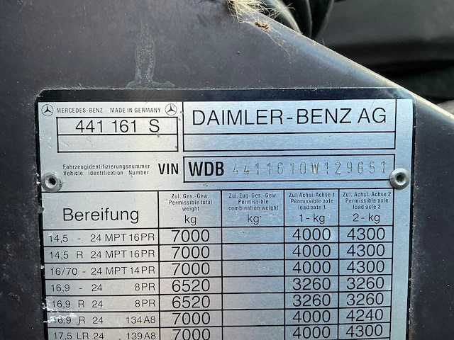 Mercedes-benz mb trac 1000 turbo vierwielaangedreven landbouwtractor - afbeelding 30 van  37