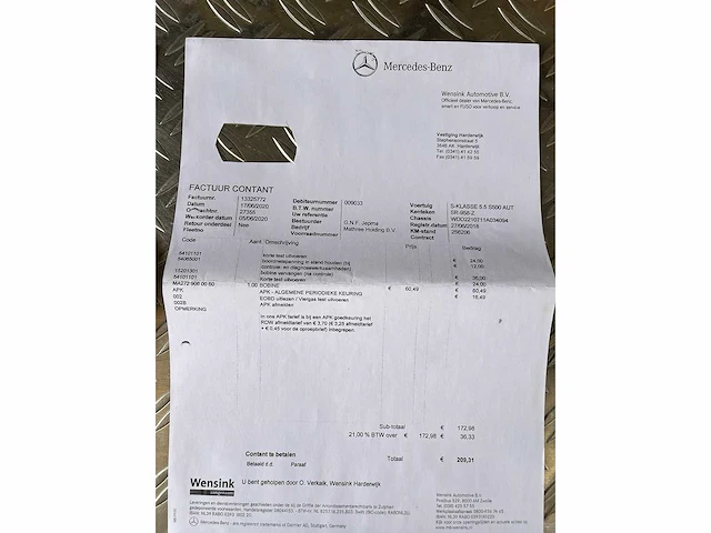 Mercedes-benz s-klasse 500 prestige plus, automaat, sr-958-z - afbeelding 22 van  30