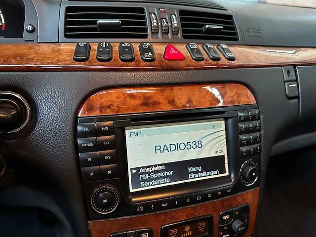 Mercedes-benz s55 amg lang 5.5 v8 360pk 2002 s-klasse, rg-842-n - afbeelding 28 van  48
