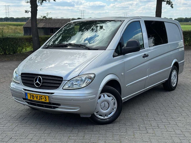 Mercedes benz vito 115 cdi 2.2 320 l lang dc luxe dubbele cabine origineel nederlands nap 78-vjf-3 - afbeelding 1 van  13