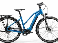 Merida elektrische damesfiets | model espresso tour 400 | kleur silk blue black | maat l (55 cm) - afbeelding 1 van  17