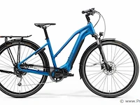 Merida elektrische damesfiets | model espresso tour 400 | kleur silk blue black | maat l (55 cm) - afbeelding 10 van  17