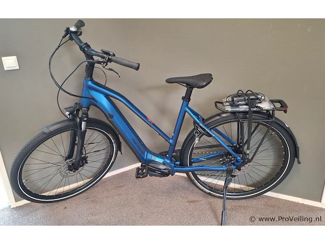 Merida elektrische damesfiets | model espresso tour 400 | kleur silk blue black | maat l (55 cm) - afbeelding 11 van  17