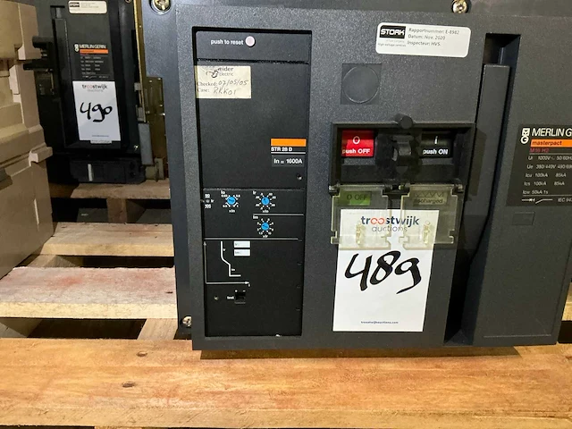 Merlin gerin masterpact m16h2 circuit breaker (2x) - afbeelding 4 van  8