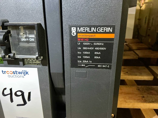 Merlin gerin masterpact m16h2 circuit breaker (2x) - afbeelding 5 van  8
