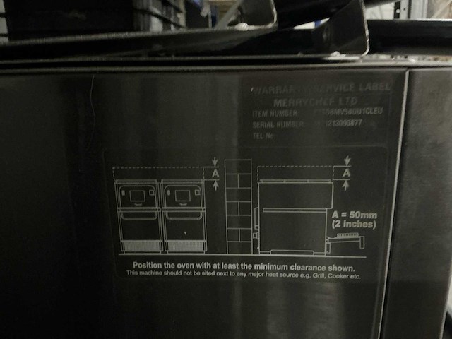 Merrychef rvs eikon e2s highspeedoven magnetron - afbeelding 5 van  5