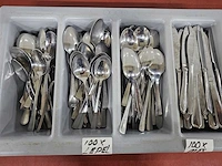 Mes en lepel bestek set (100x) - afbeelding 2 van  2