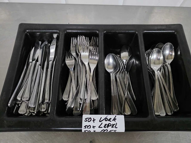 Mes, lepel en vork bestekset (50x) - afbeelding 1 van  4